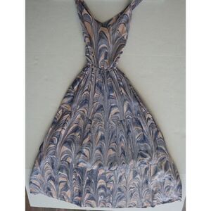 Lusana x Anthropologie Women's Sz Small US 4 Opal Strappy Midi Kella Dress